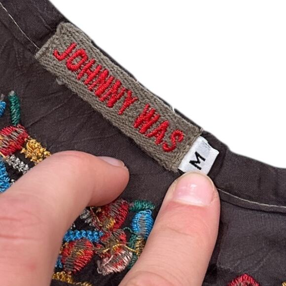 Johnny Was Embroidered Bohemian Poncho - Picture 4 of 7